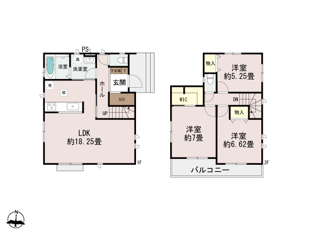 前橋市古市町新築戸建の間取り