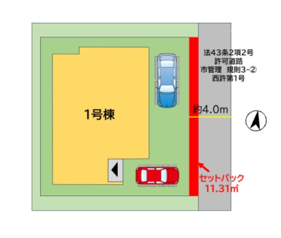 【区画図】 | 福岡市西区小戸1丁目5期　1号棟（全1棟）【仲介手数料無料・0円】 | 区画図です。1号棟