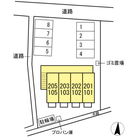 エクセル仲上の区画図