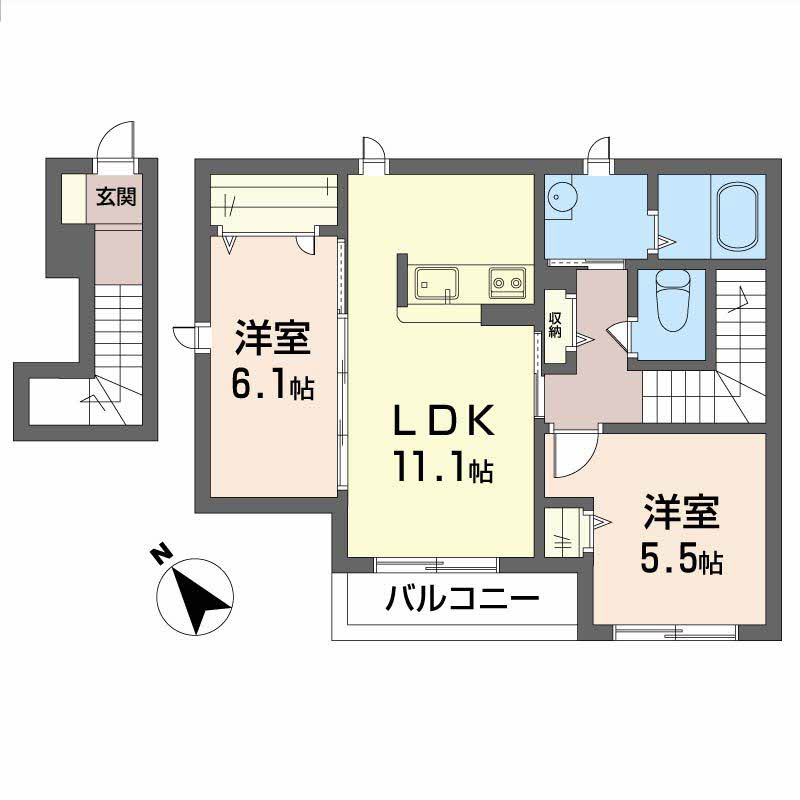 勝彩苑の間取り