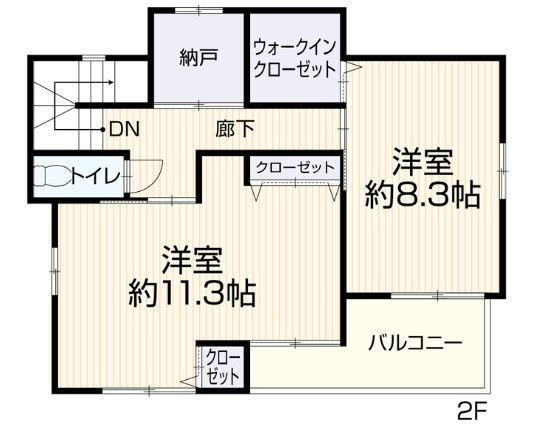 小山市乙女1丁目　中古戸建の間取り