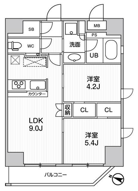 江戸川橋ステーションレジデンスの間取り