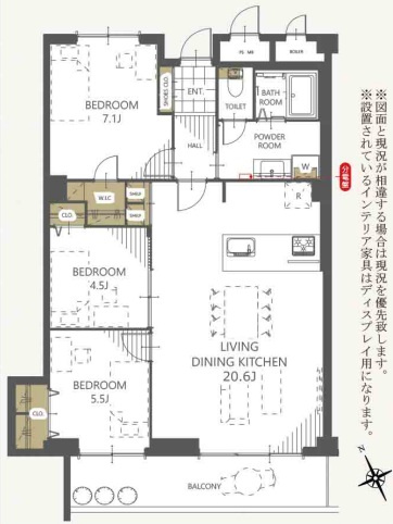 舞子五色塚ハイツの間取り