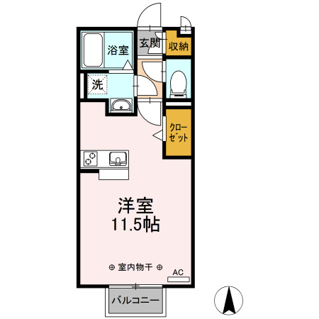 エクセレント若宮 Ｂ棟の間取り
