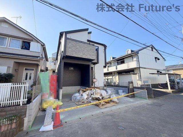 吉川市吉川2丁目　新築戸建の外観|現地の写真になります。