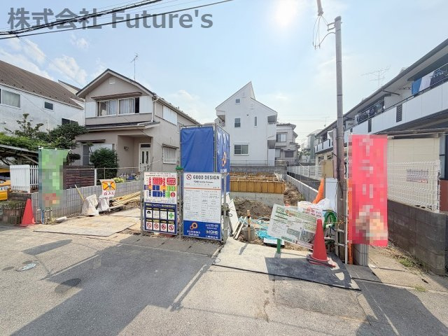 吉川市吉川2丁目　新築戸建の外観|現地の写真になります。