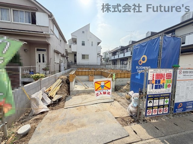 吉川市吉川2丁目　新築戸建の外観|現地の写真になります。