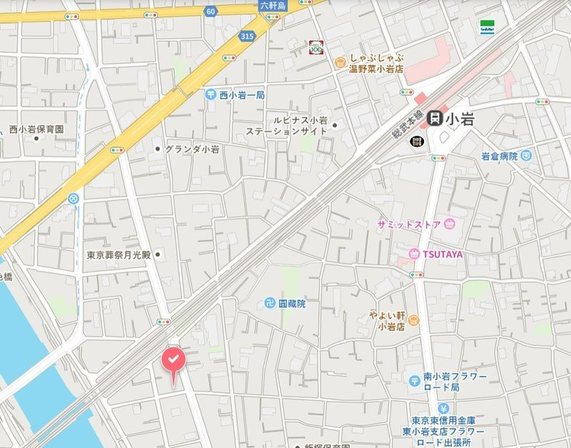 ハーモニーテラス南小岩Xの地図