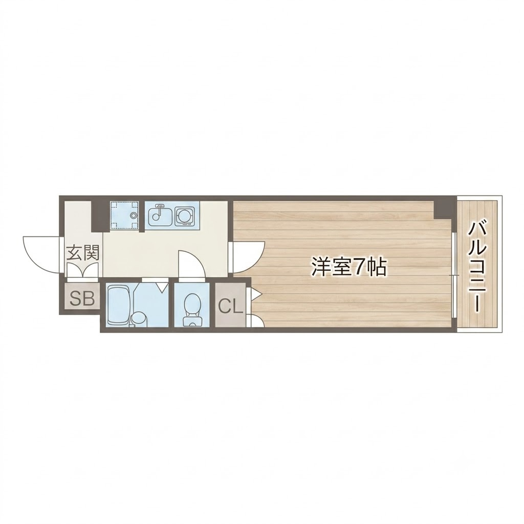 フルーレ住之江の間取り