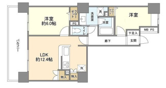 【間取り】 | ライオンズステーションタワー北越谷 | 間取りです。