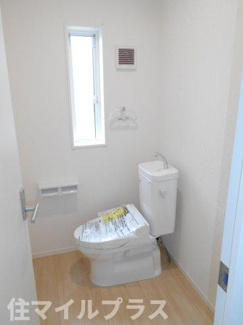 【トイレ】 | 矢吹町小松新築一戸建て1棟 | トイレもきれいです