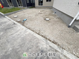 【駐車場】 | 常総市本石下第12　 | 工事中写真　お車を2台駐車可能です☆