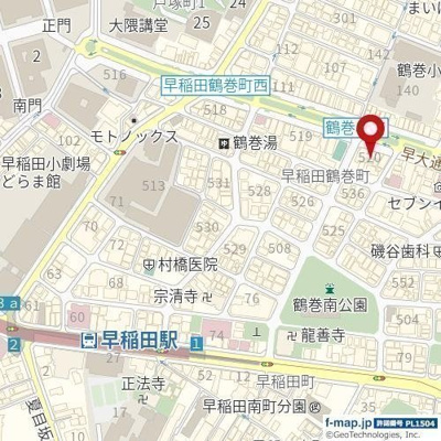 【地図】 | 新宿早稲田レーベル