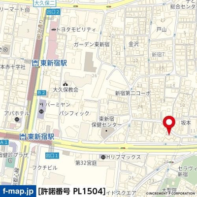 【地図】 | ステージファースト東新宿