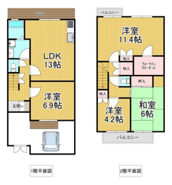 パティオ仁川の間取り