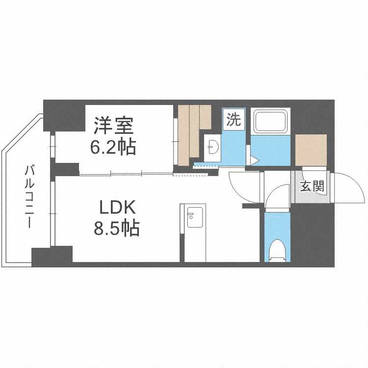 セレニテ本町リアンの間取り