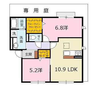 セジュール矢口が丘の間取り