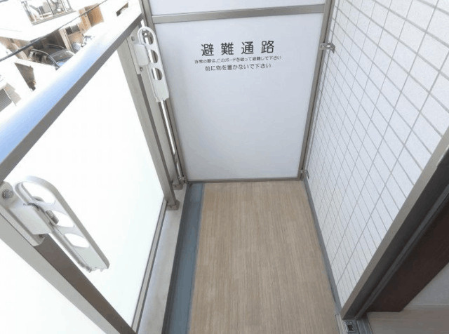 ブランセ森下のバルコニー