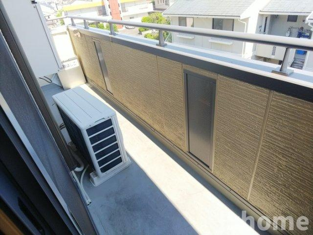 オークス玉瀬Ⅱのバルコニー|広々としたバルコニーです