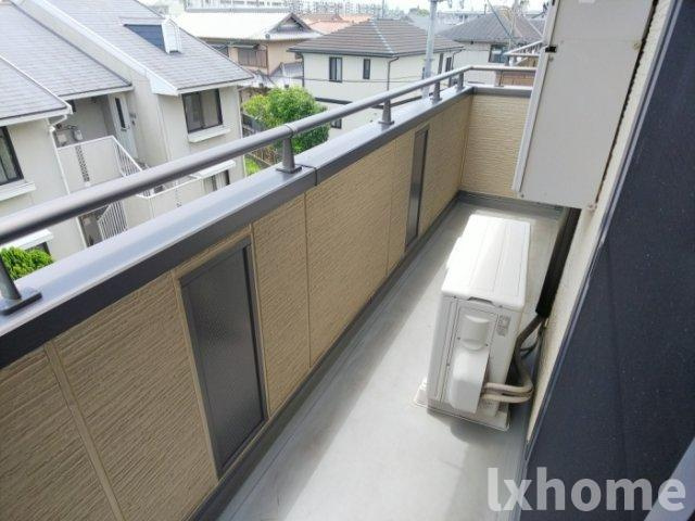 オークス玉瀬Ⅱのバルコニー|落ち着いた時間を過ごせるバルコニーです