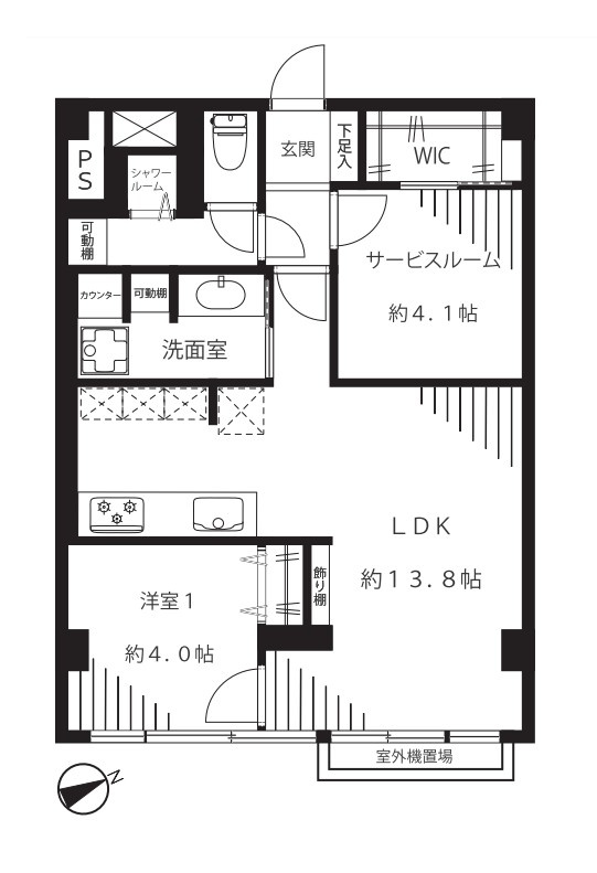 清水ビルの間取り