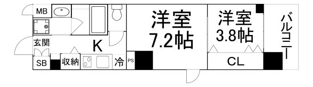 【間取り】 | スプランディッド堀江