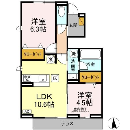 【間取り】 | リッシュセゾン E