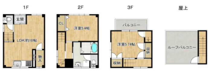 水道筋3丁目テラスの間取り