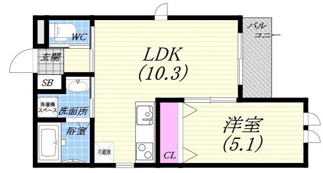 plaisir西宮北口の間取り