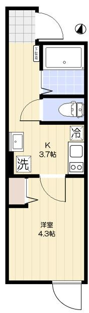 Ｖｉｌｌｅ−Ｐｒａｄｏ北小岩の間取り