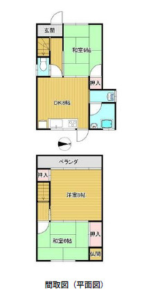 富雄元町1丁目戸建の間取り