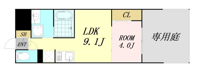 幸court tsukamotoの間取り