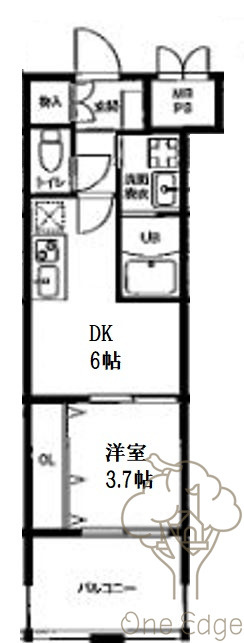 ビガーポリス412天満二丁目Ⅱの間取り
