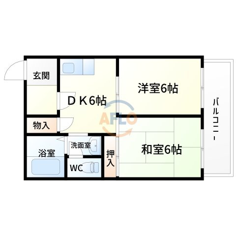 ピュアライフ歌島の間取り