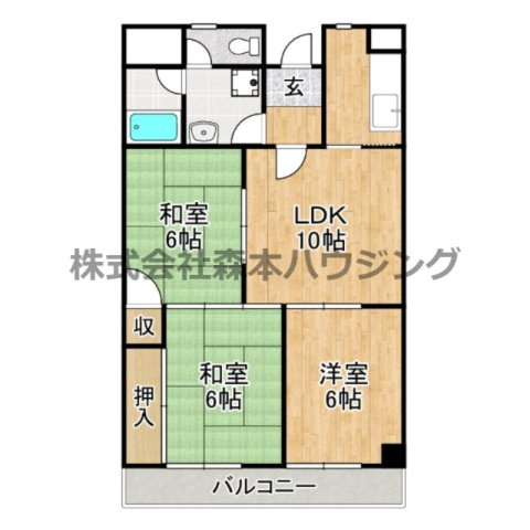 【間取り】 | 　ハピネス39