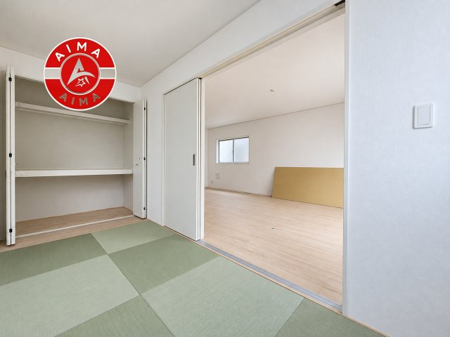 福岡市東区大岳1丁目第22-3棟(2号棟)の和室|将来的に、琉球畳を引きまして和室風にすることも可能です。