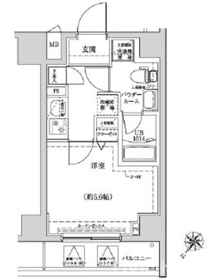 川崎市川崎区本町１丁目の賃貸マンションの間取り