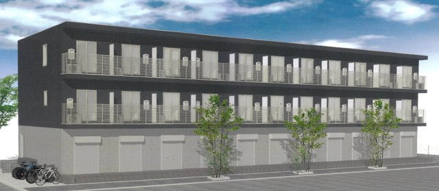 船橋市山野町の賃貸マンションの外観パース