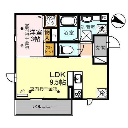 グランドゥール駅南の間取り