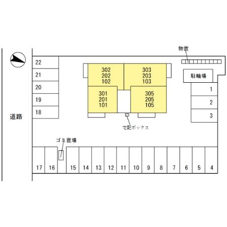 グランドゥール駅南の区画図
