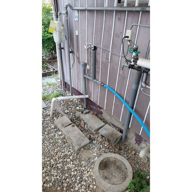 岐阜市加野２丁目の一戸建ての設備|室外洗濯機置き場