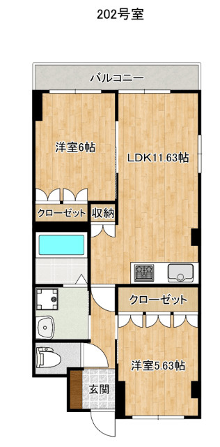 サンフィットの間取り