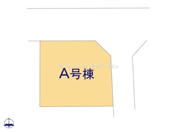前橋市南町4丁目43番 A号棟の区画図|区画図