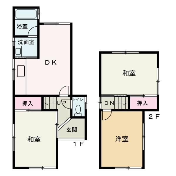 岩出市水栖　中古戸建の間取り