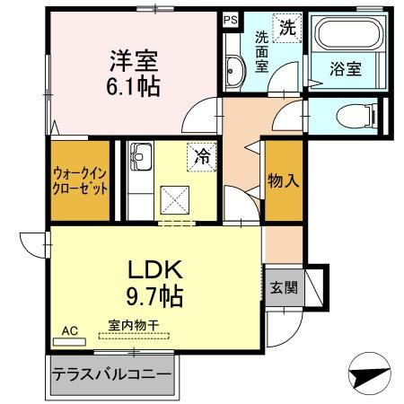 【間取り】 | アローム　A棟