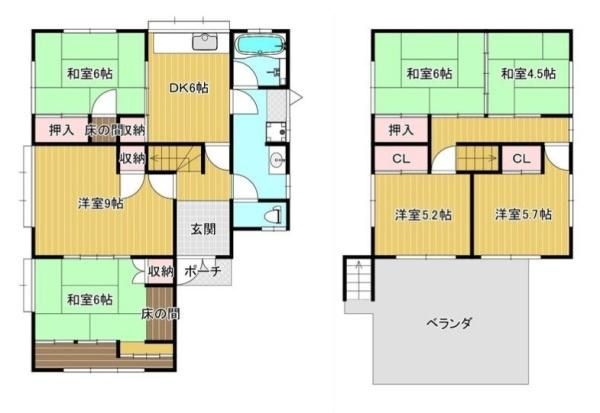 生駒郡斑鳩町龍田北１丁目　一戸建の間取り