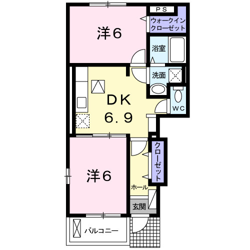 ラフィーネ不動上郷Ａの間取り