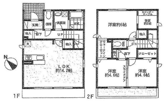 【間取り】 | 国領貸家Ｂ棟