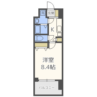 【間取り】 | グランカーサ梅田北 | グランカーサ梅田北　開放感ある間取り