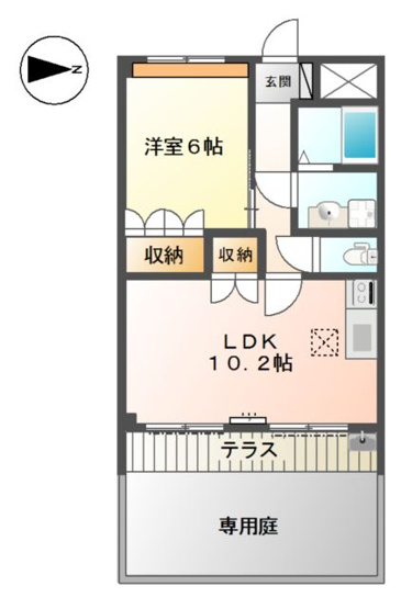 【間取り】 | アンジュー　壱号館